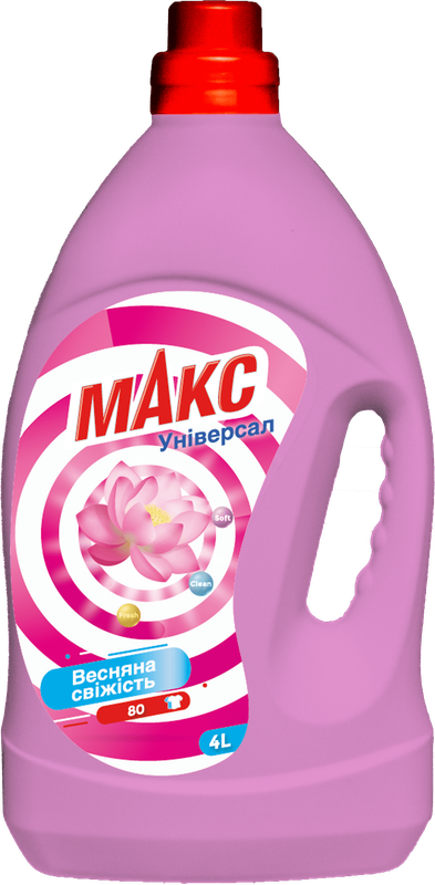 Гель для прання МАКС Весняна свіжість універсальний, 4 л.